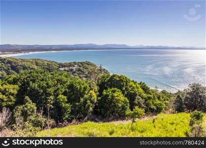 View over Byron Bay from Cape Byron, New South Wales, Australia