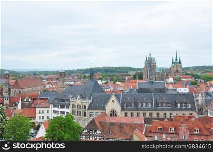 View over Erfurt