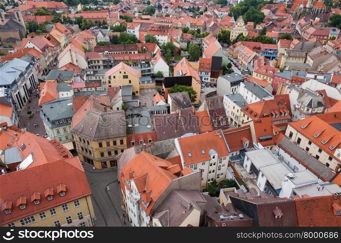 View over the old town of Naumburg (Saale), Saxony-Anhalt, Germany