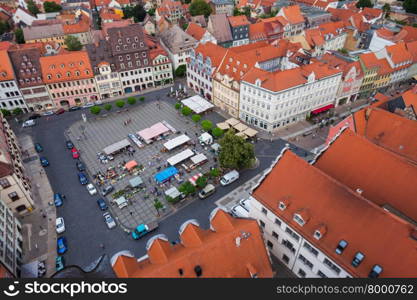 View over the old town of Naumburg (Saale), Saxony-Anhalt, Germany