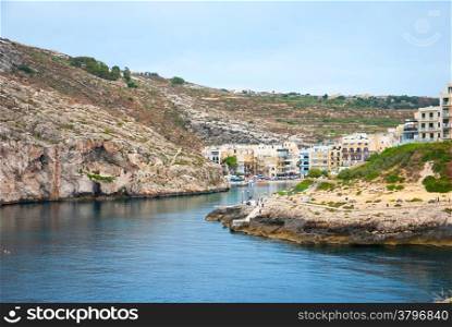 View over Xlendi town, Gozo island, Malta
