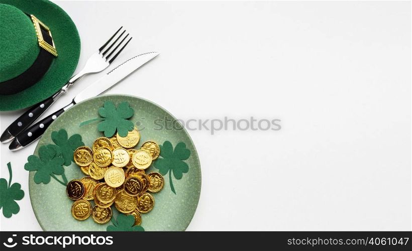 view plate cutlery st patrick day