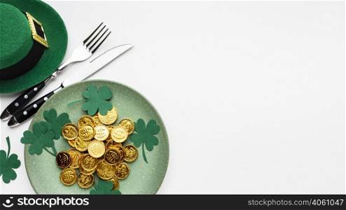 view plate cutlery st patrick day