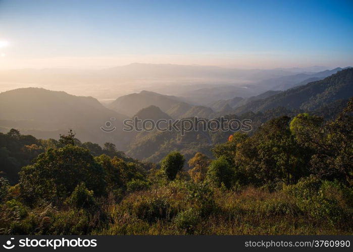 view point , doi angkhang , chiangmai , thailand