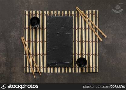 view table arrangement with cup sticks