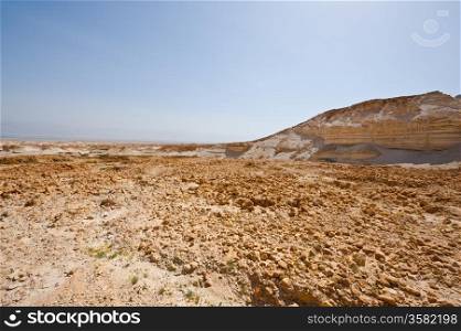 View to the Dead Sea from the Judean Desert