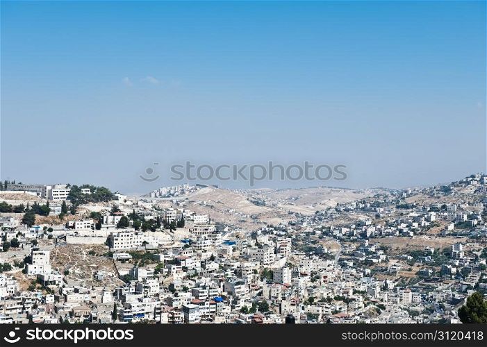 View to the East Jerusalem from the Walls of the Old City