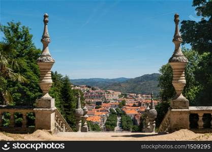 View to the Lamego city, Tras-Os-Montes, Portugal.