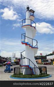 View tower in the ceter of square, Philippines