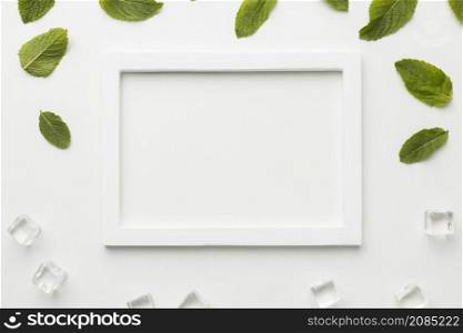 view white frame with leaves