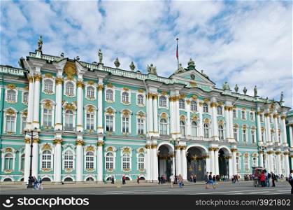View Winter Palace.Saint-Petersburg, Russia.June 2, 2015