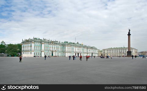 View Winter Palace.Saint-Petersburg, Russia.June 2, 2015