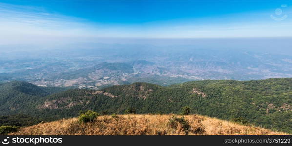 Viewpoint at Kew mae pan nature trail, Doi Inthanon national park, ChiangMai, Thailand