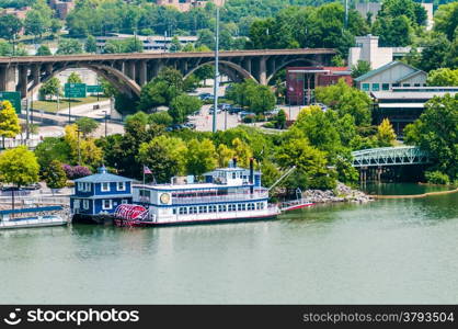 Views of Knoxville Tennessee downtown