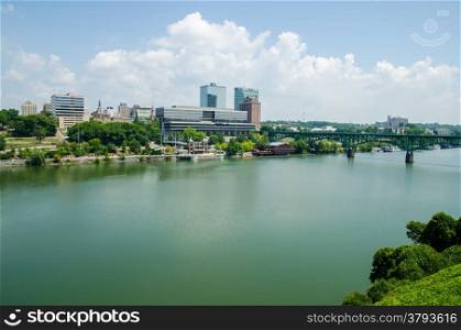 Views of Knoxville Tennessee downtown