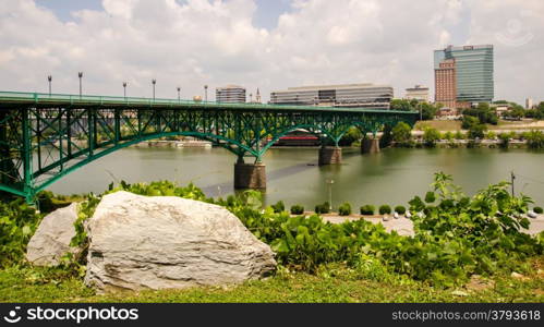 Views of Knoxville Tennessee downtown