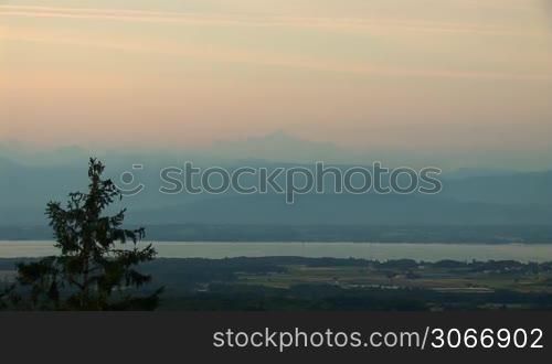 views of Mont Blanc and Lake Geneva