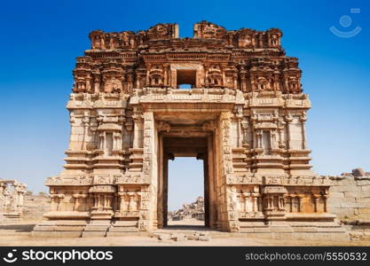 Vijayanagara hindu temple and ruins, Hampi, India