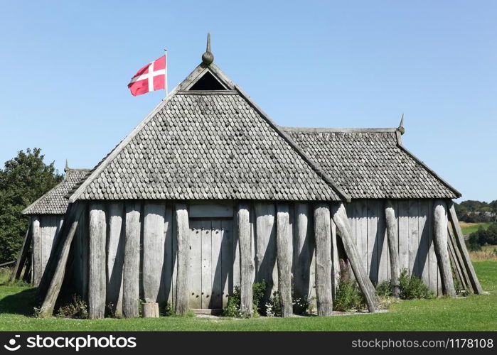 Viking house in Hobro, Denmark