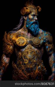 viking warrior king.  Generative AI  