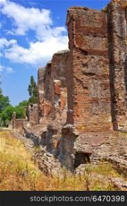 Villa Adriana- ruins of an imperial Adrian country house in Tivoli near Rome,