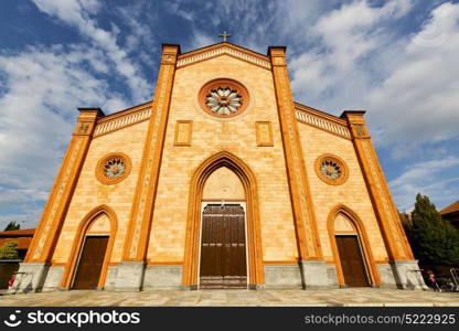 villa cortese italy church varese the old door entrance and mosaic sunny daY rose window