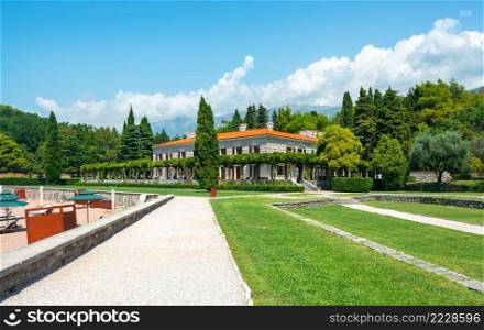 Villa Milocer in Montenegro, near the island of Sveti Stefan