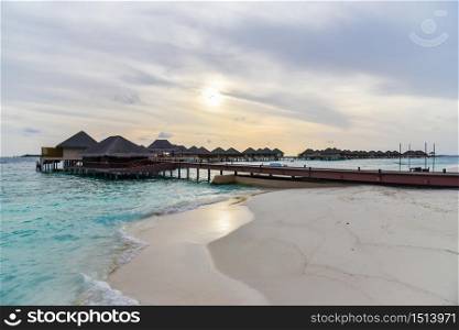 Villa on tropical island resort,Maldives