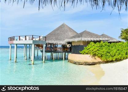 Villa on tropical island resort,Maldives