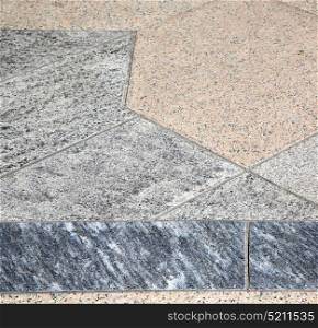 villadosia street lombardy italy varese abstract pavement of a curch and marble