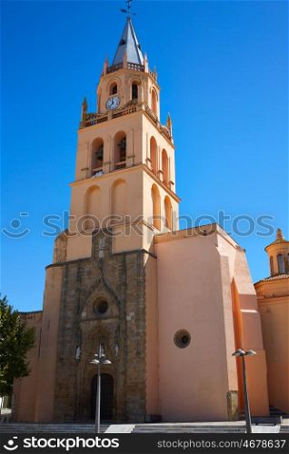 Villafranca de Barros church in Extremadura Spain by Via de la Plata way to Santiago