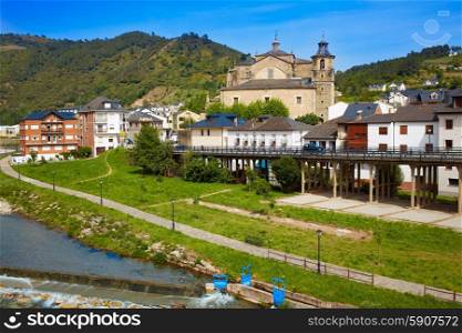 Villafranca del Bierzo by Way of Saint James Burbia river in Leon Spain