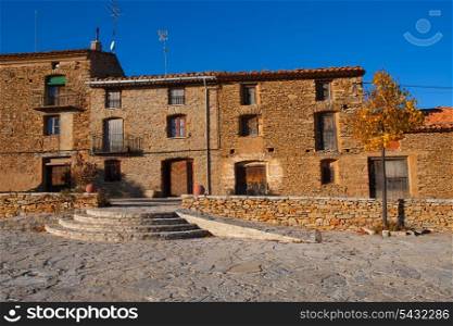 Villafranca del cid houses in Castellon Maestrazgo at Valencian community Spain