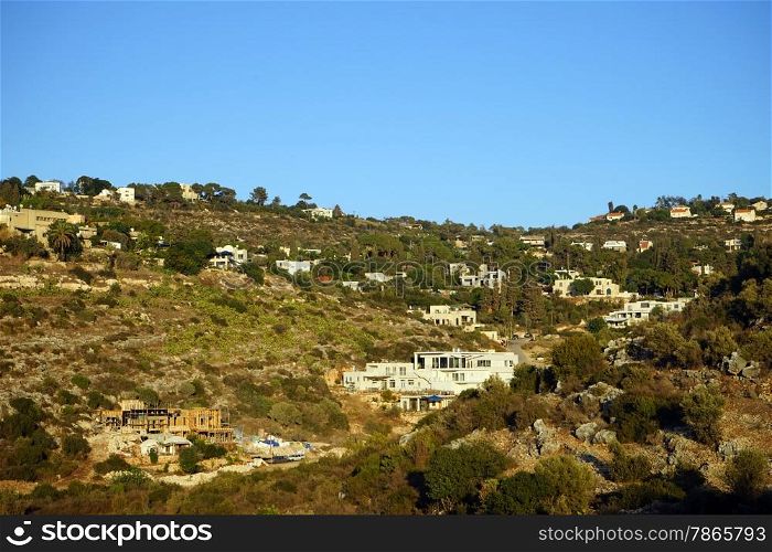 Village near Carmel national park in Israel