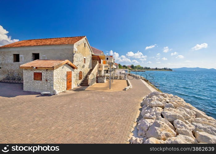 Village of Bibinje waterfornt view, Dalmatia, Croatia