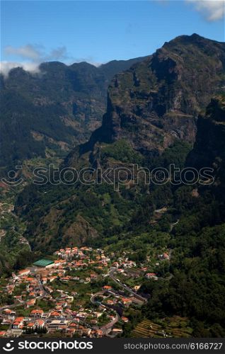 village of Curral das Freiras in Madeira Island, Portugal