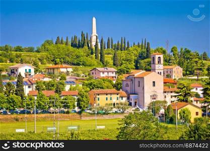 Village of Custoza idyllic landscape view, Veneto region of Italy