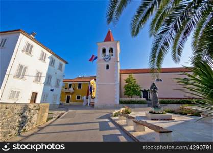 Village of Diklo near Zadar church square, Dalmatia, Croatia