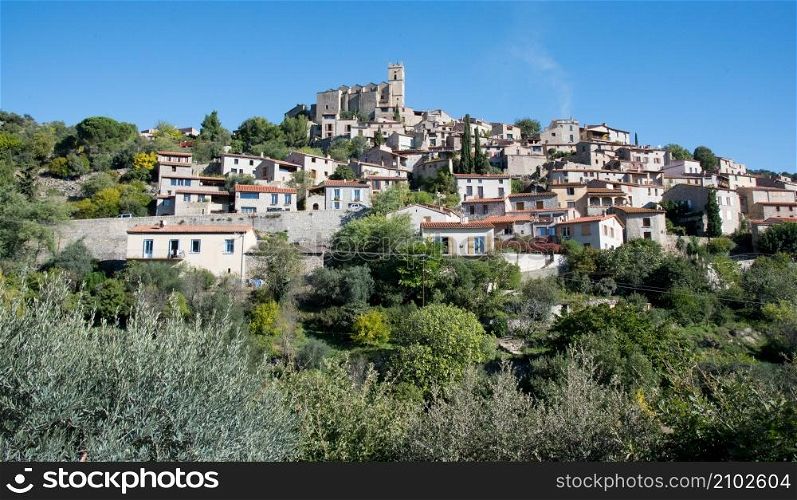 Village of Eus in the Pyrenees mountains in France