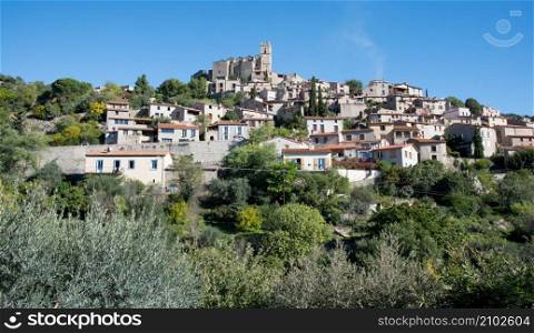Village of Eus in the Pyrenees mountains in France