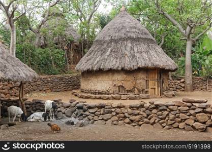 Village of Konso people, Ethiopia, Africa