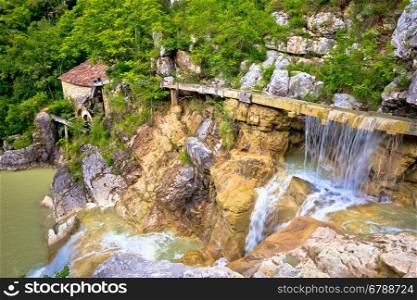 Village of Kotle old watermill on Mirna river, Istria, Croatia