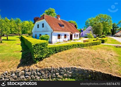 Village of Kumrovec and Josip Broz Tito birth house view, Zagorje region of Croatia