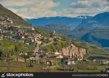 Village of Kurtatsch in South Tyrol