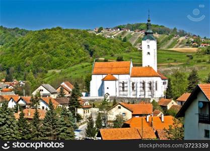 Village of Remetinec in pictoresque hills area of Zagorje, Croatia