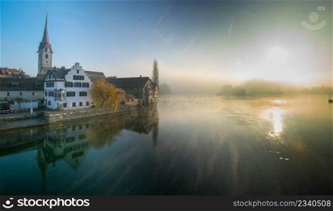 Village of Stein am Rhein in Switzerland