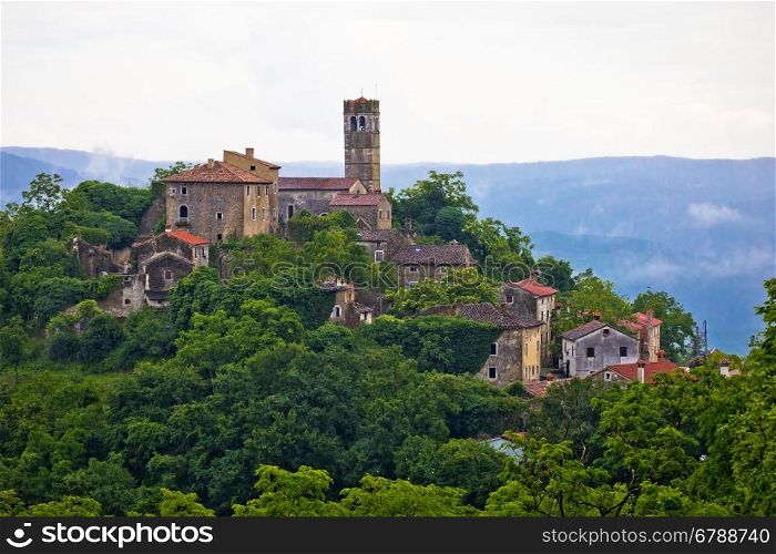 Village of Zavrsje in green landscape, Istria, Croatia