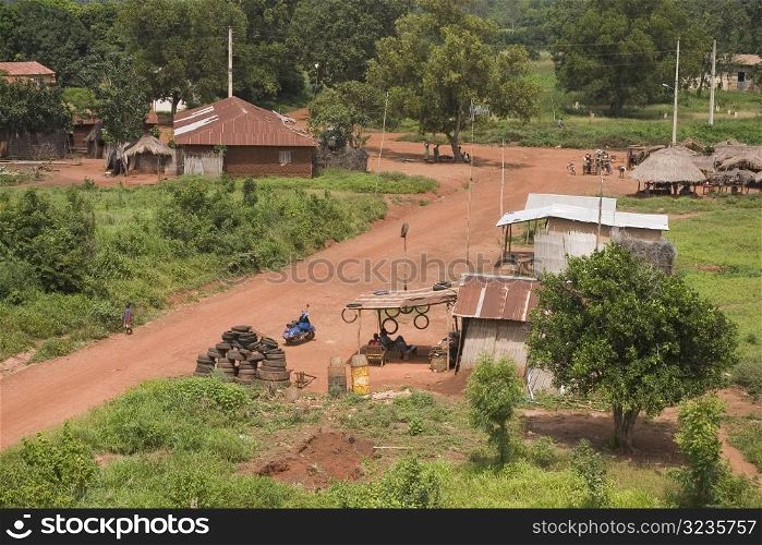 Villagers in rural village