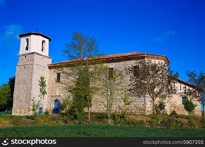 Villambistia church in Saint James Way by Castilla Burgos