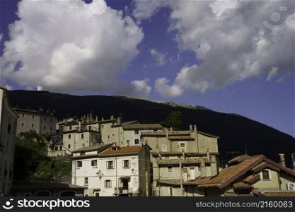 Villetta Barrea, old village in L Aquila province, Abruzzi, Italy